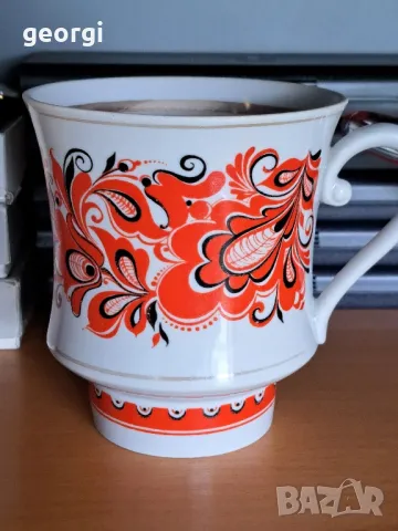 голяма руска порцеланова чаша, снимка 5 - Чаши - 49859155