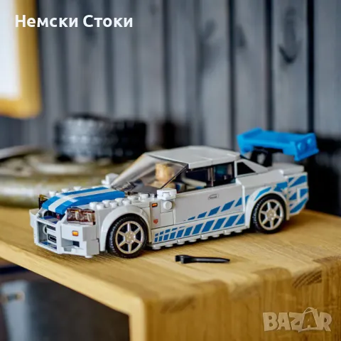 LEGO Speed Champions Бързи и яростни 2 - Nissan Skyline GT-R (R34) 76917, снимка 3 - Конструктори - 49406153