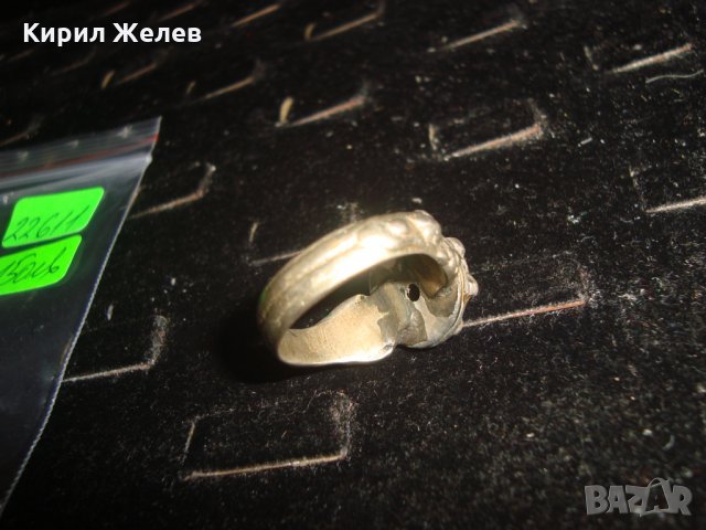 ВЪЗРОЖДЕНСКИ 18 ВЕК СРЕБЪРЕН ПРЪСТЕН РЪЧНА КУЮМДЖИЙЙСКА СТАРА ИЗРАБОТКА НАКИТ за НОСИЯ САЧАН 22611, снимка 13 - Антикварни и старинни предмети - 33045433