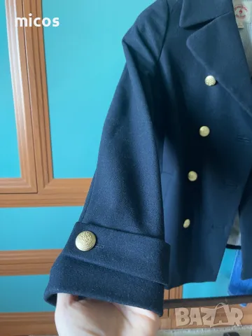 100 лв до 15.12!Brooks Brothers,оригинал,марково,фина вълна,тъмносиньо палто, снимка 7 - Палта, манта - 48245657
