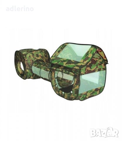  Детска игра Палатка-тунел, маскировъчна, 3 в 1 Ново, снимка 2 - Играчки за стая - 34159854