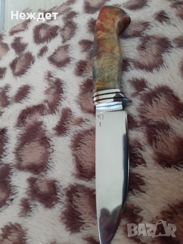 Нож на Андрей Бирюков от К340 стомана закалена на 62hrc, снимка 2 - Ножове - 37502436