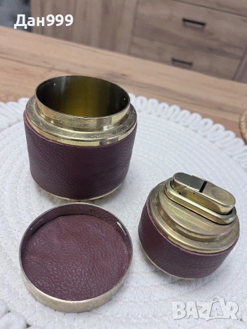 Колекционерски , уникален комплект Erhard  -запалка и кутия за цигари, снимка 2 - Антикварни и старинни предмети - 53229499