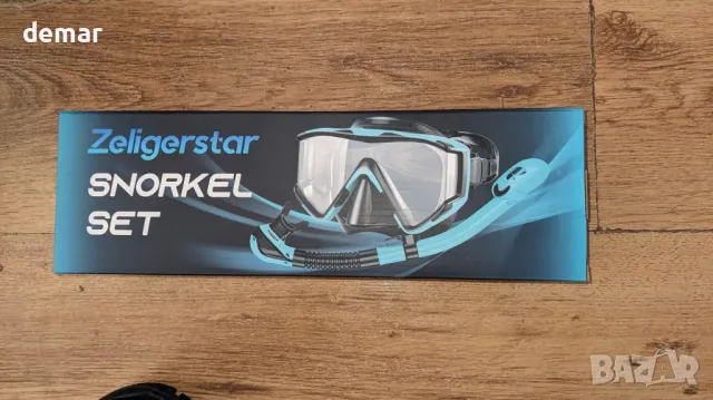 Zeligerstar Комплект шнорхел за възрастни, маска с шнорхел с 3 прозореца с панорамна гледка, снимка 8 - Водни спортове - 49079396