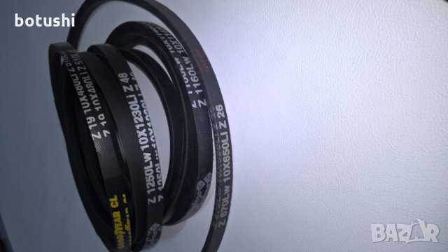 Ремъци трапецовидни със сечение 10 х дължина в мм