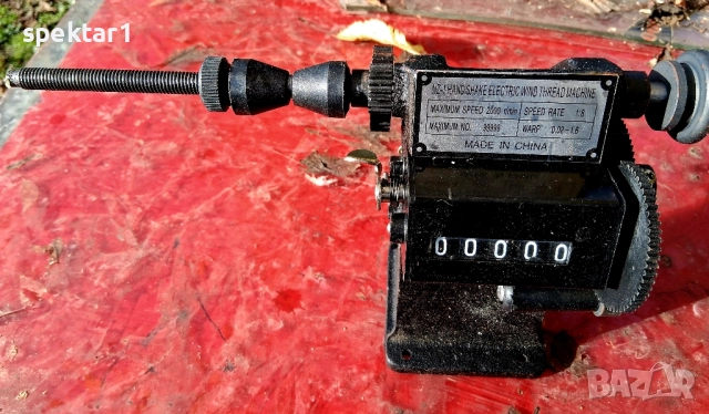 Метална ръчна машина за навиване на бобини две предавателни числа механичен брояч 