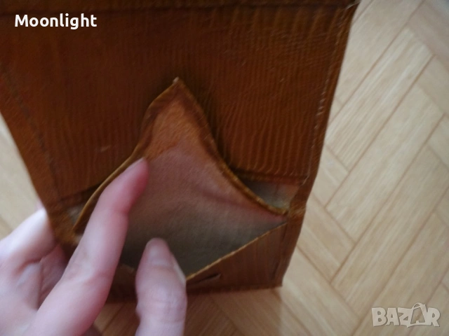 Нов кожен портфейл от едно време, естествена кожа портмоне, соц, ретро, винтидж, старинен, снимка 6 - Портфейли, портмонета - 53134800