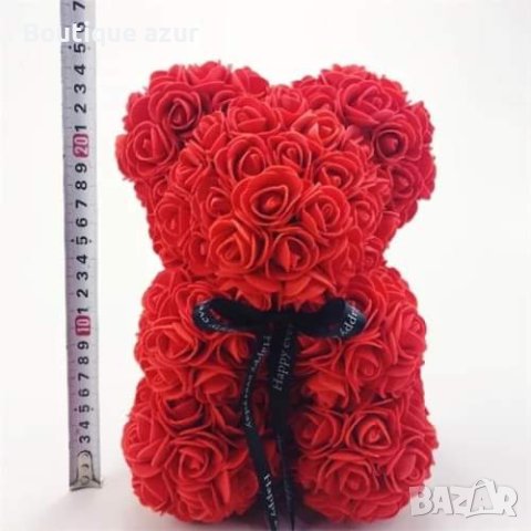 червено мече от рози , снимка 4 - Подаръци за жени - 43989217