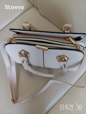Дамска бежова чанта , снимка 5 - Чанти - 33369639