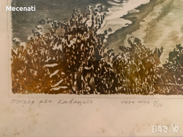 ХРИСТО СТАЙКОВ /академик/ - суха игла, снимка 4 - Картини - 53113366