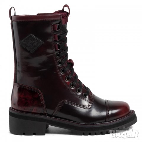 НОВИ и Намалени! G-Star Premium Minor Boot Bordeaux Дамки Боти Естествена Кожа Номер 37, снимка 8 - Дамски боти - 33527441