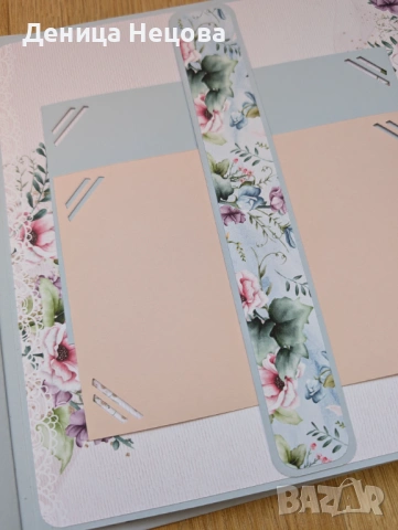 Ръчно изработен семеен албум за снимки, подарък за жена, подарък за Осми март, снимка 7 - Подаръци за жени - 53429236