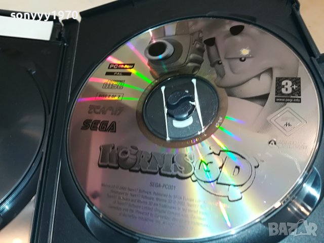 SEGA WORMS 3D PC CD-ROM X2 CD-ВНОС GERMANY 3103231704, снимка 4 - Игри за PC - 40207081