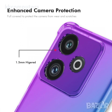 Realme GT 7 5G / GT 7T 5G Удароустойчив ENKAY Thickened Four Corner Drop-proof Силиконов Калъф и Про, снимка 7 - Калъфи, кейсове - 50850126