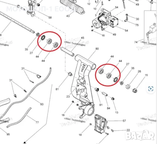 Лагери задно окачване 2012-2024 Can-Am Outlander Renegade 500-1000 G2, снимка 2 - Части - 52065656