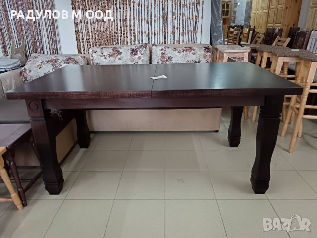 Разтегателна трапезна маса Петя буков масив 90*160+40