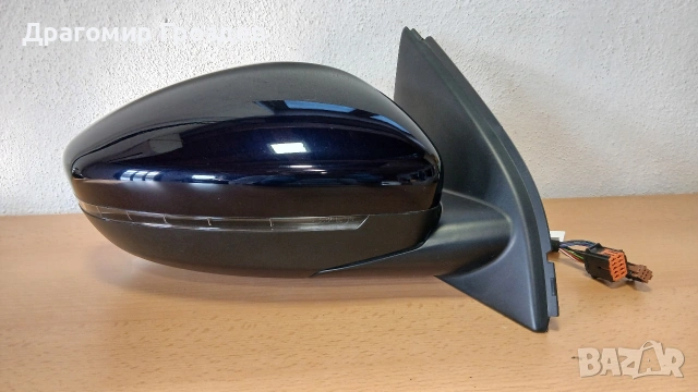Прибиращо се дясно огледало с Амбиентна светлина за Peugeot 308 II / Пежо 308 II, снимка 2 - Части - 53143040
