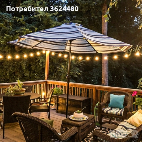 Градински лед лампички със захранване от Ел. мрежа 3703, снимка 12 - Соларни лампи - 52667307