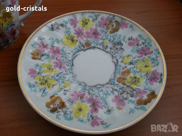 Руски порцеланов сервиз за чай ЛФЗ, снимка 5 - Антикварни и старинни предмети - 30711285