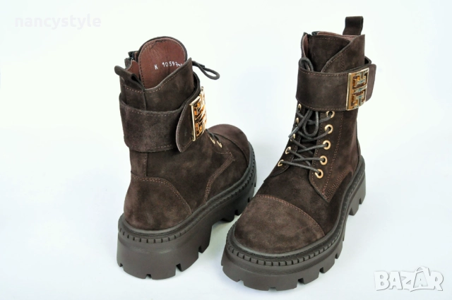 ЗИМА '25'26! Велурени дамски боти - Два цвята, снимка 4 - Дамски боти - 52289931