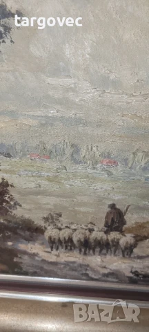 уникална картина овчар с овце , снимка 8 - Картини - 51418731