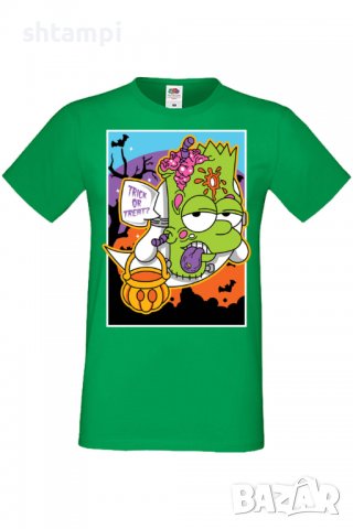 Мъжка тениска,The Simpsons Bart Simpson 02,Halloween,Хелоуин,Празник,Забавление,Изненада,Обичаи,, снимка 7 - Тениски - 38136320