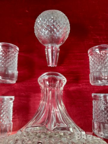 Стари стъклен сервиз , снимка 14 - Антикварни и старинни предмети - 32895326