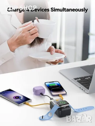 NEWDERY Power Bank за Apple Watch 9/Ultra и iРhone 10000mAh, 22.5W, снимка 2 - Външни батерии - 49629166