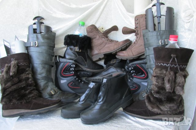 АПРЕСКИ, топли кафяви боти, апрески, кубинки, ботуши, 38,естествена кожа - велур + топла подплата, снимка 17 - Дамски ботуши - 33415632