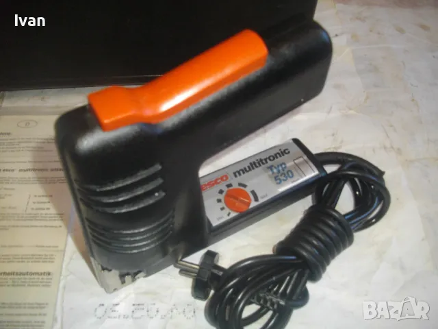 Масивен Електрически ТАКЕР Дърводелски за скоби 8-18мм Старо качество ФРГ ESCO Multitronic Typ S30