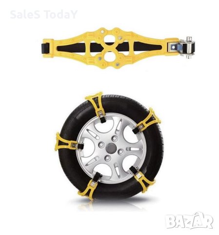 Вериги за сняг за многократна употреба - 4 бр., 4 шипа, снимка 2 - Аксесоари и консумативи - 42957021