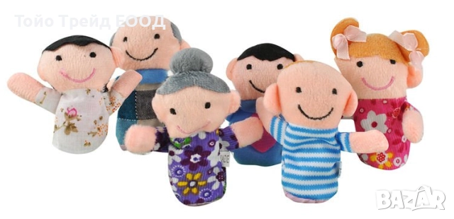 Куклен театър за пръсти-6 броя, снимка 2 - Плюшени играчки - 52747308