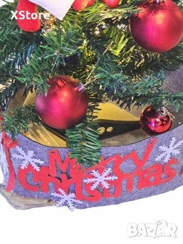 Готово украсено изкуствено коледно дръвче за декорация, 60 см , снимка 5 - Декорация за дома - 52517421