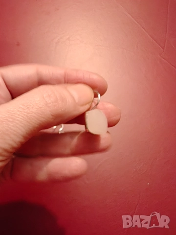 Масивни сребърни обеци с розов кварц , снимка 3 - Обеци - 52469378