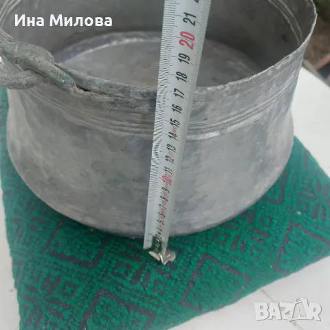 Бакърено менче, снимка 3 - Антикварни и старинни предмети - 50179670