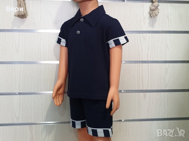 Ново детско моряшко комплектче тип Lacoste с яка, 5-6 години, снимка 14 - Детски комплекти - 29029420