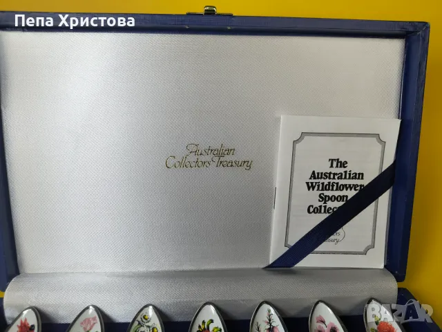 Комплект емайлирани посребрени чаени лъжички, снимка 3 - Прибори за хранене, готвене и сервиране - 49694472