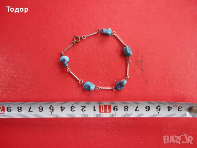 Страхотна гривна с естествени камъни 5