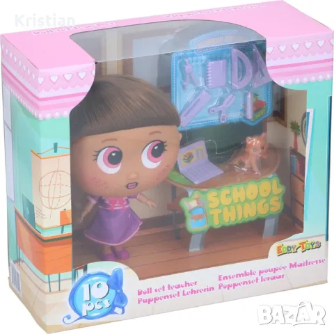 Детска кукла с аксесоари - учител, доктор и зоо магазин EDDY TOYS, снимка 5 - Кукли - 48860290