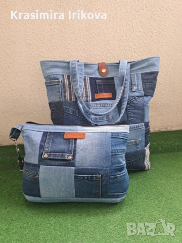 Дамска дънкова чанта , снимка 6 - Чанти - 53482522