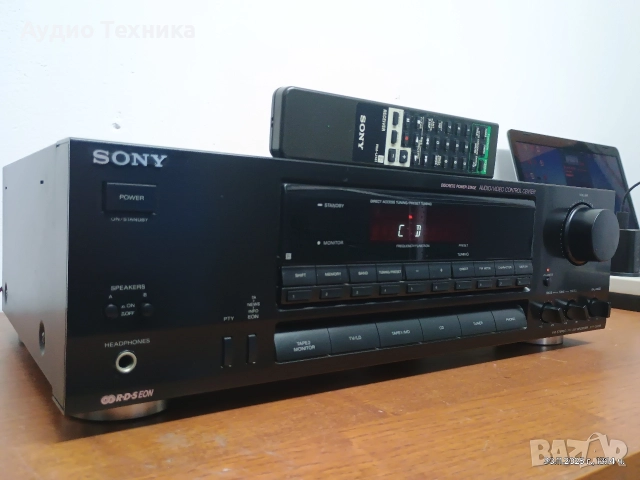 Стерео ресивър SONY STR-GX315. Перфектен с оригинално дистанционно. Изпращам видео. , снимка 2 - Ресийвъри, усилватели, смесителни пултове - 52599245