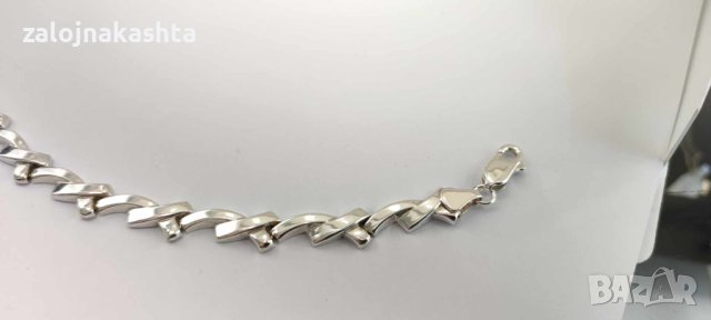 Сребърна гривна-7,60гр/925, снимка 3 - Гривни - 43862840