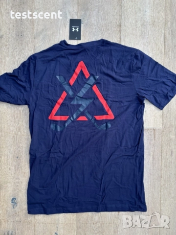 Оригинална мъжка тениска Under Armour Golf T-Shirt Size Large Navy Blue Тъмносиня L