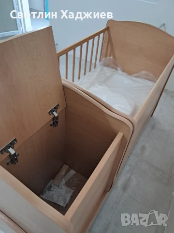 Бебешко легло 3в1 с кошара-люлка Bertoni, снимка 6 - Бебешки легла и матраци - 50802836