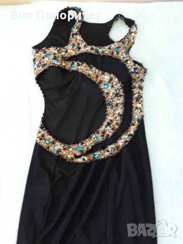 Скъпа , много скъпа вечерна тежка рокля с камъни , дълга , елегантна , за най-изискана дама, снимка 13 - Рокли - 37344146