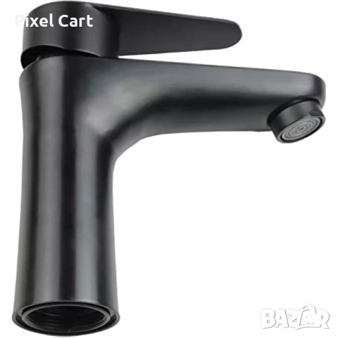 Смесител за мивка от неръждаема стомана с черно матово покритие, снимка 3 - Други стоки за дома - 44859571