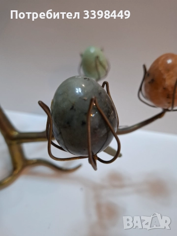 Декоративно дърво от нефрит или друг полускъпоценен, снимка 8 - Антикварни и старинни предмети - 52674077