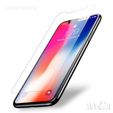 Стъклен протектор за iPhone X - 5.8" закалено стъкло скрийн протектор, снимка 2 - Фолия, протектори - 20794454
