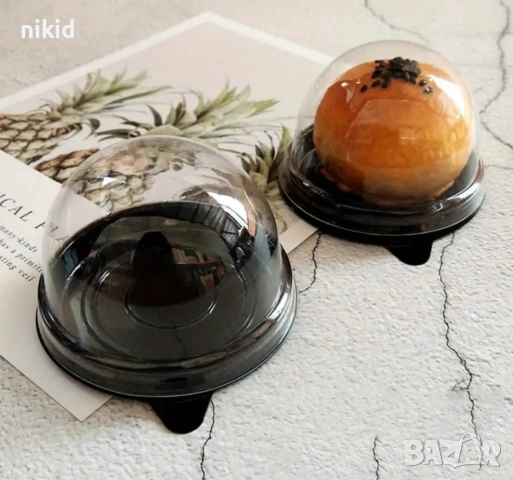 Единична кутия Контейнер кутийка кутии опаковка опаковки за десерт мус макарон сладки паста, снимка 5 - Кутии за храна - 53397461