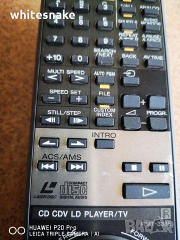 Sony RMT-333 Laser disc remote/дистанционно, снимка 3 - Аудиосистеми - 26351819